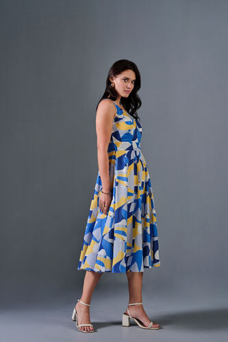 Work of Art Cotton Dress, Blue, image 4